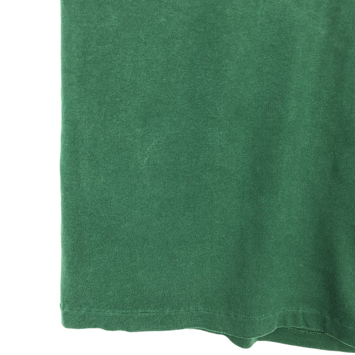 Ralph Lauren POLO by Ralph Lauren V-neck short-sleeved T-shirt with a single logo, men's size M (approx.) cotton Green type dark green Vintage Second Hand