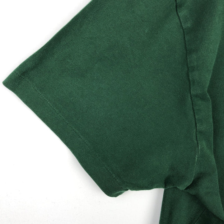 Ralph Lauren POLO by Ralph Lauren V-neck short-sleeved T-shirt with a single logo, men's size M (approx.) cotton Green type dark green Vintage Second Hand
