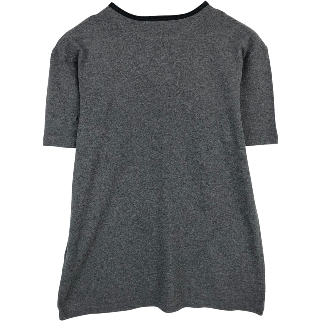 Ralph Lauren POLO RALPH LAUREN SLEEPWEAR Plain T-shirt, Men's Size L (approx.) cotton Charcoal Vintage Second Hand