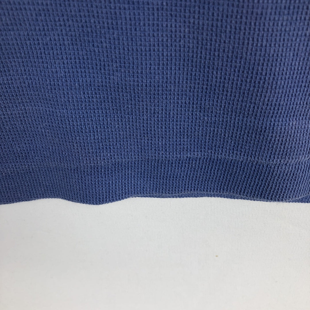 Ralph Lauren POLO by Ralph Lauren V-neck short-sleeved T-shirt with a single logo, men's size M (approx.) cotton blue type Vintage Second Hand