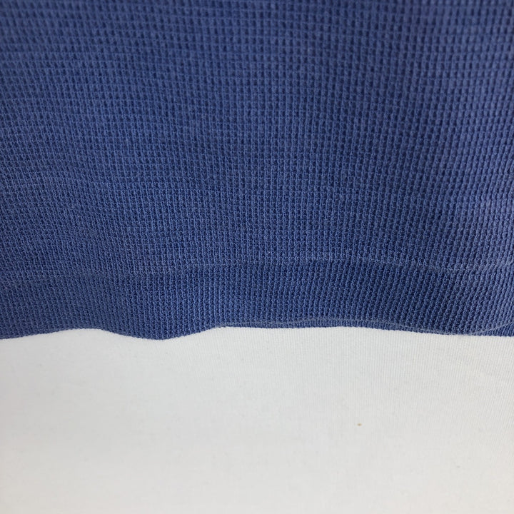 Ralph Lauren POLO by Ralph Lauren V-neck short-sleeved T-shirt with a single logo, men's size M (approx.) cotton blue type Vintage Second Hand