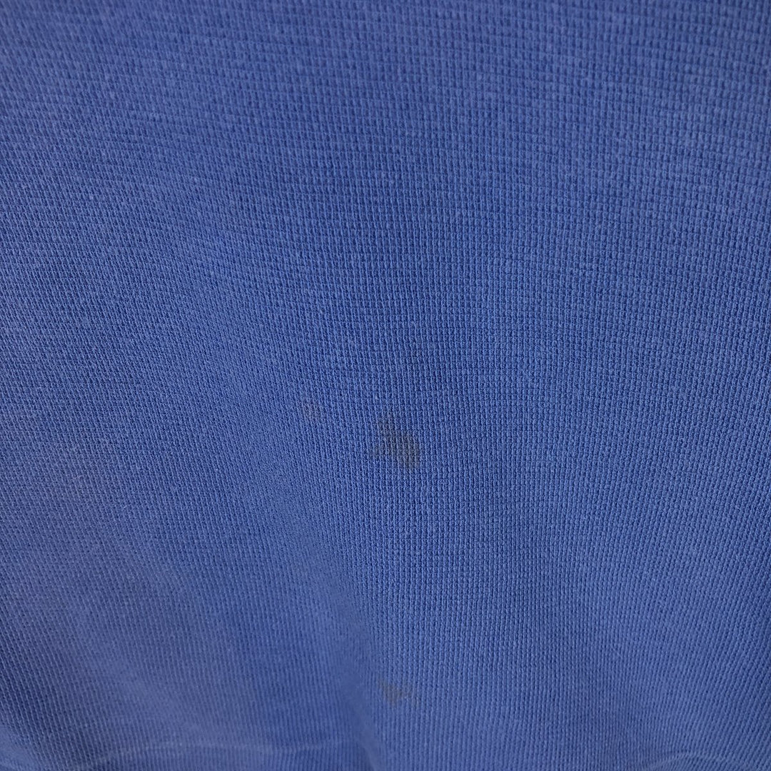 Ralph Lauren POLO by Ralph Lauren V-neck short-sleeved T-shirt with a single logo, men's size M (approx.) cotton blue type Vintage Second Hand