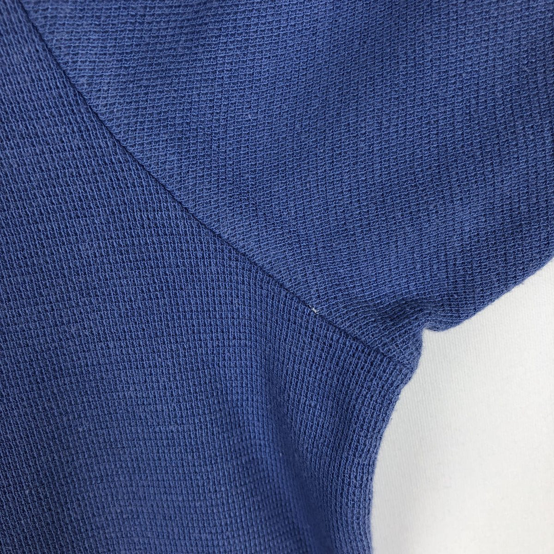 Ralph Lauren POLO by Ralph Lauren V-neck short-sleeved T-shirt with a single logo, men's size M (approx.) cotton blue type Vintage Second Hand