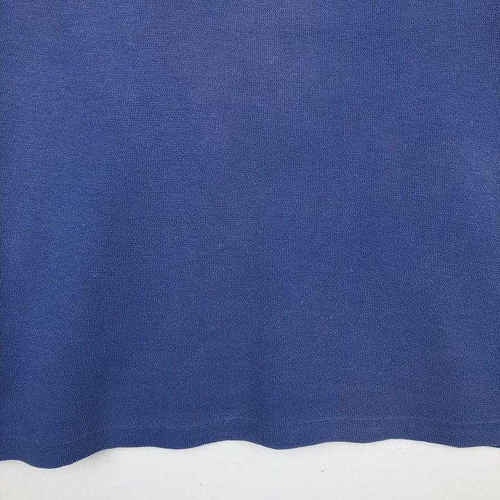 Ralph Lauren POLO by Ralph Lauren V-neck short-sleeved T-shirt with a single logo, men's size M (approx.) cotton blue type Vintage Second Hand