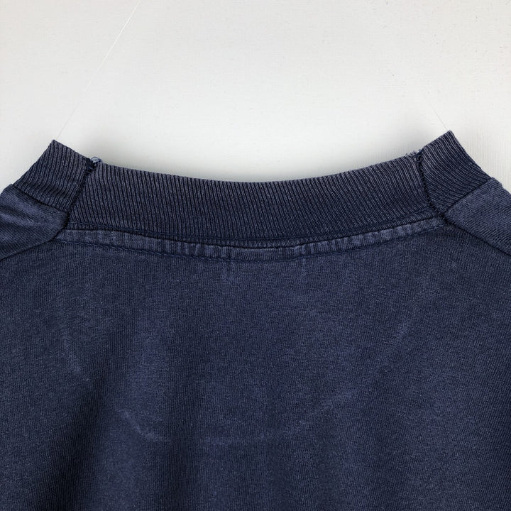 90'S Fruit of the Loom Short-Sleeve Printed T-Shirt, Men's Size XL (Equivalent), Vintage cotton navy blue type Vintage Second Hand