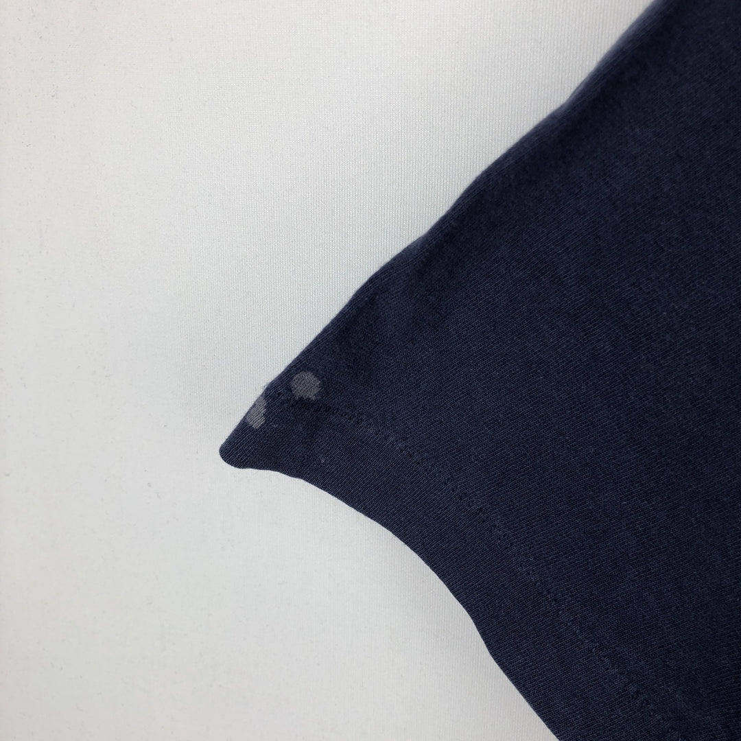 90'S Fruit of the Loom Short-Sleeve Printed T-Shirt, Men's Size XL (Equivalent), Vintage cotton navy blue type Vintage Second Hand