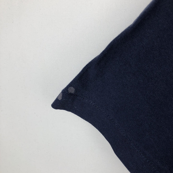90'S Fruit of the Loom Short-Sleeve Printed T-Shirt, Men's Size XL (Equivalent), Vintage cotton navy blue type Vintage Second Hand