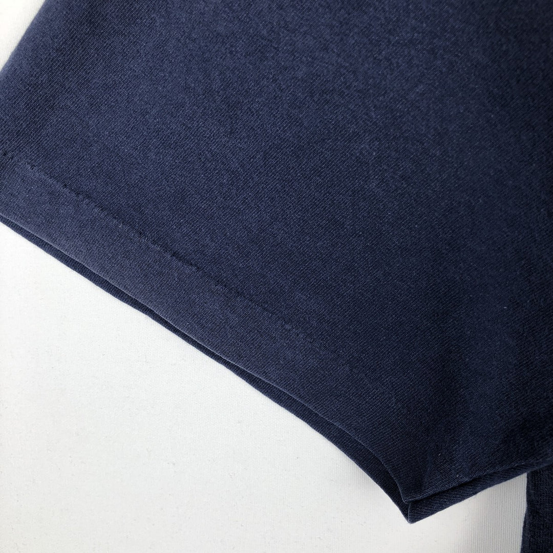 90'S Fruit of the Loom Short-Sleeve Printed T-Shirt, Men's Size XL (Equivalent), Vintage cotton navy blue type Vintage Second Hand