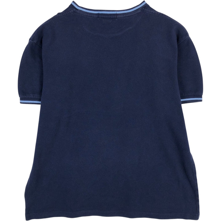 Ralph Lauren POLO by Ralph Lauren short sleeve one point logo T-shirt men's L size cotton navy blue type Vintage Second Hand
