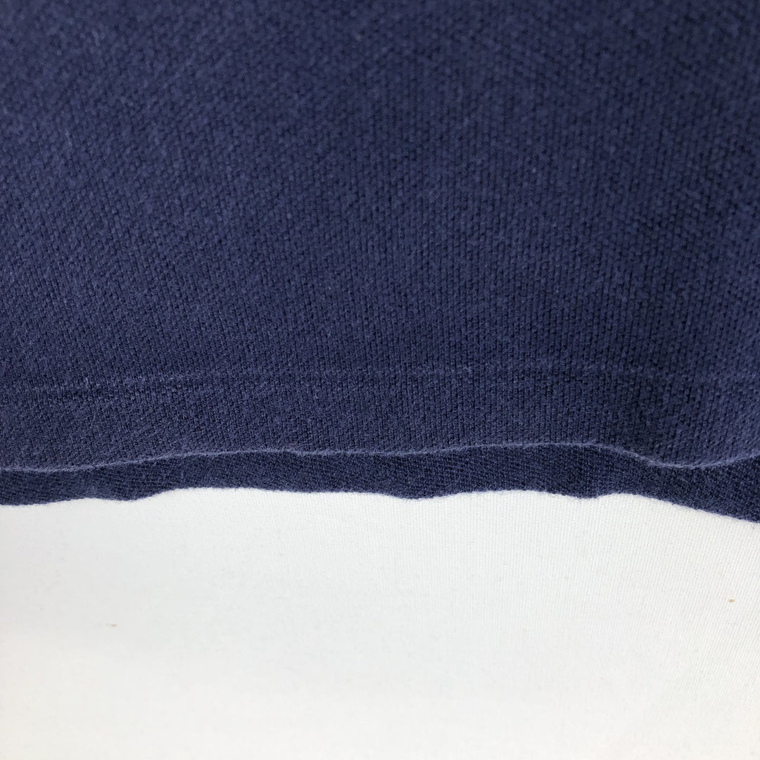 Ralph Lauren POLO by Ralph Lauren short sleeve one point logo T-shirt men's L size cotton navy blue type Vintage Second Hand