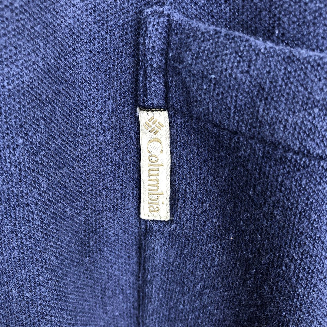 90'S Columbia Short-Sleeve Pocket T-Shirt, Men's Size XL (Equivalent), Vintage cotton navy blue type Vintage Second Hand