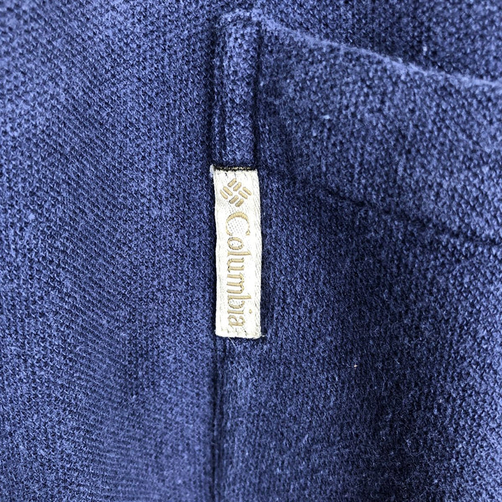 90'S Columbia Short-Sleeve Pocket T-Shirt, Men's Size XL (Equivalent), Vintage cotton navy blue type Vintage Second Hand