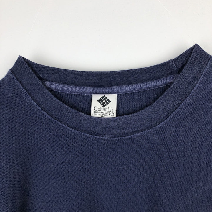 90'S Columbia Short-Sleeve Pocket T-Shirt, Men's Size XL (Equivalent), Vintage cotton navy blue type Vintage Second Hand