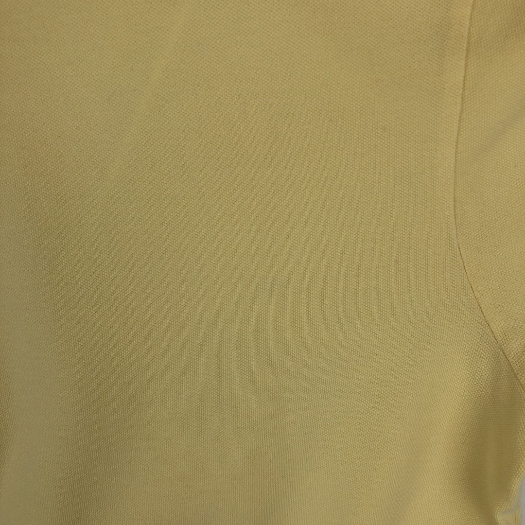 Ralph Lauren POLO by Ralph Lauren Short-Sleeve T-Shirt with One-Point Logo, Men's Size XL (approx.) cotton yellow type Vintage Second Hand