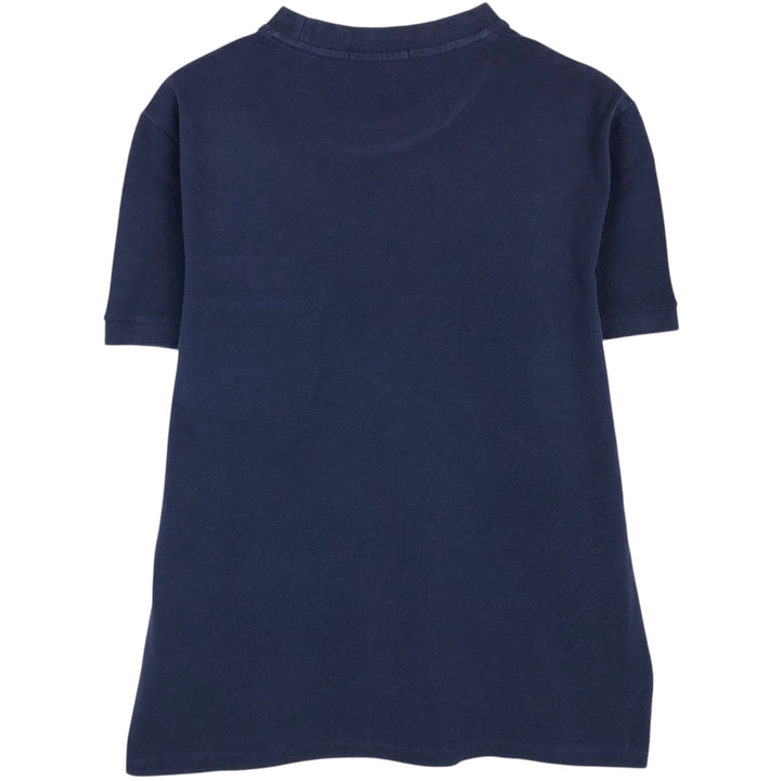 Fred Perry short-sleeved T-shirt with a single logo, men's size L (approx.) cotton navy blue type Vintage Second Hand