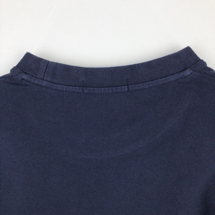 Fred Perry short-sleeved T-shirt with a single logo, men's size L (approx.) cotton navy blue type Vintage Second Hand