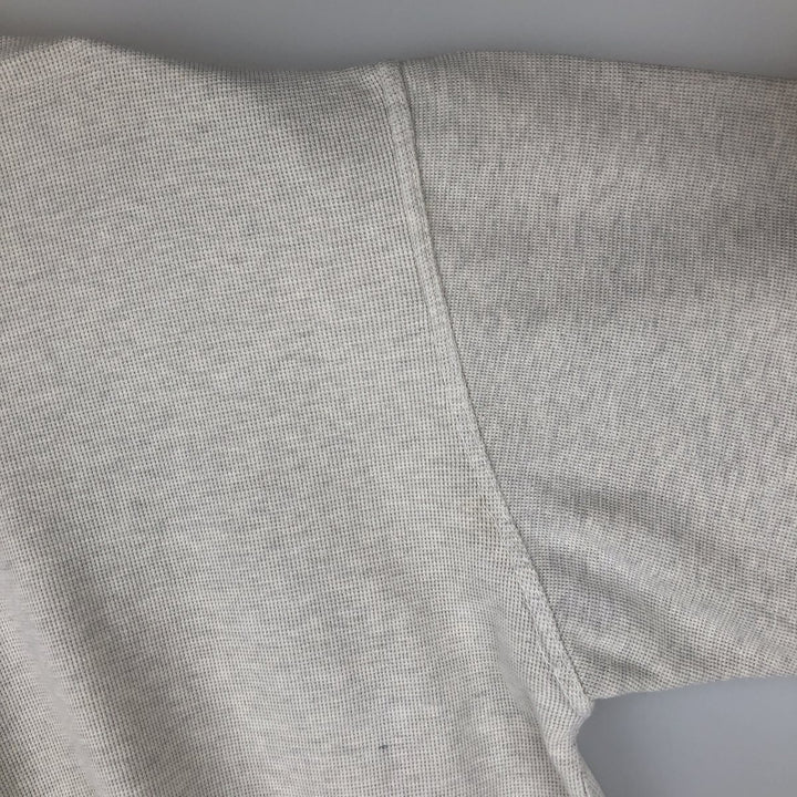 Levi's Henley Neck Thermal Short-Sleeve T-Shirt, Men's Size XL (approx.) cotton gray type Vintage Second Hand