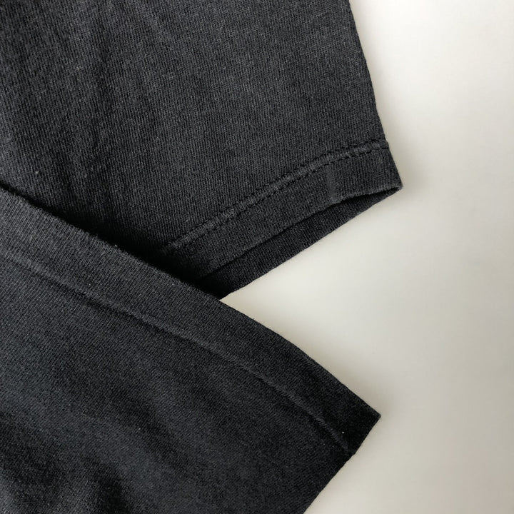 90'S Guess short sleeve printed T-shirt made in USA, men's XL size, vintage cotton black type Vintage Second Hand