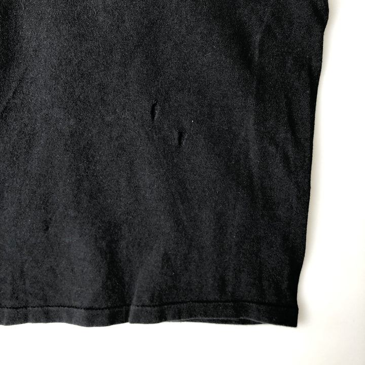 90'S Guess short sleeve printed T-shirt made in USA, men's XL size, vintage cotton black type Vintage Second Hand
