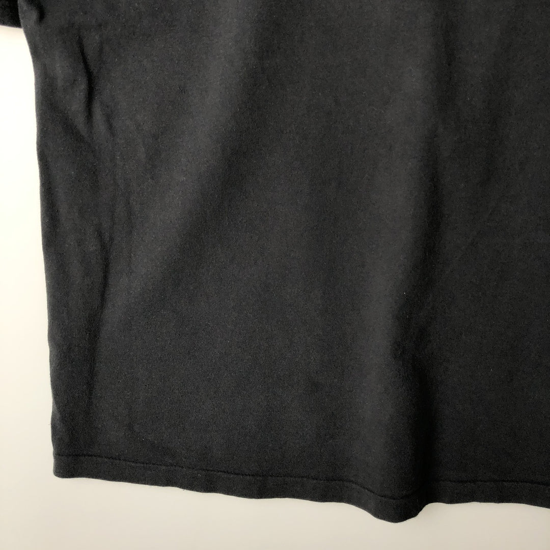 90'S Guess short sleeve printed T-shirt made in USA, men's XL size, vintage cotton black type Vintage Second Hand