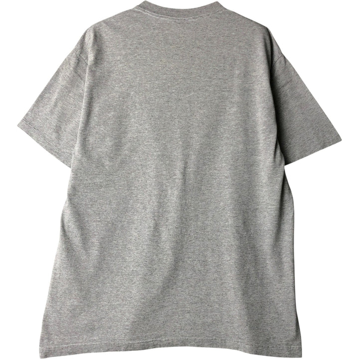 90'S Woolrich Short-Sleeve Printed T-Shirt, Made in USA, Men's Size L (Equivalent), Vintage cotton gray type Vintage Second Hand