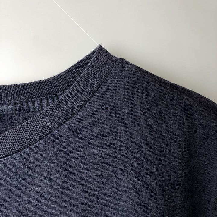 Ralph Lauren POLO JEANS COMPANY Short-Sleeve Logo T-Shirt, Men's Size L (approx.) cotton navy blue type Vintage Second Hand