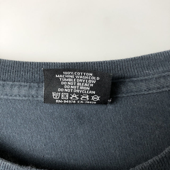 STUSSY surf skate T-shirt, size M for men cotton blue type Vintage Second Hand