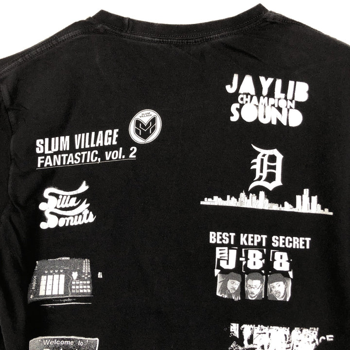 STUSSY surf skate T-shirt, size S for men cotton black type Vintage Second Hand