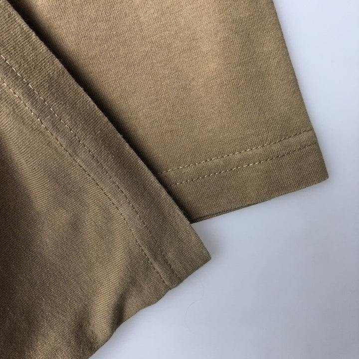 Oakley Short-Sleeve Logo T-Shirt, Made in USA, Men's Size M (approx.) cotton beige type brown Vintage Second Hand