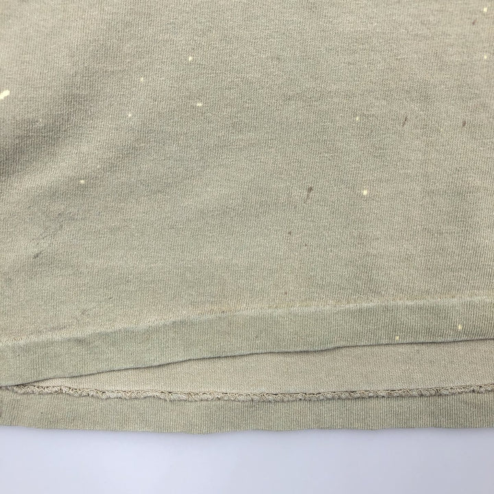 90'S FIELD and STREAM HEAVYWEIGHT Fish Print Animal T-Shirt, Made in USA, Men's Size L (Equivalent), Vintage cotton Khaki type Vintage Second Hand