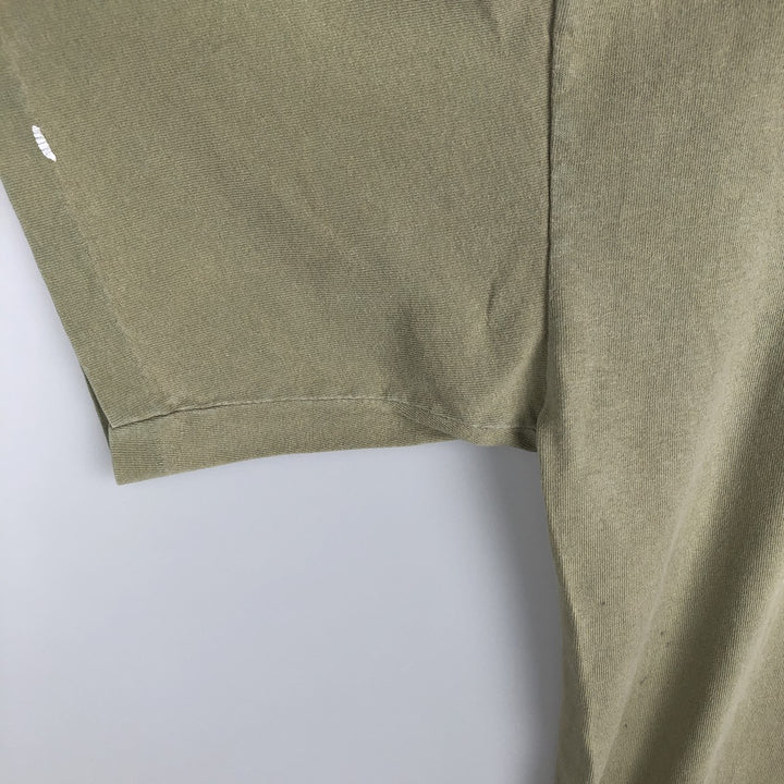 90'S FIELD and STREAM HEAVYWEIGHT Fish Print Animal T-Shirt, Made in USA, Men's Size L (Equivalent), Vintage cotton Khaki type Vintage Second Hand