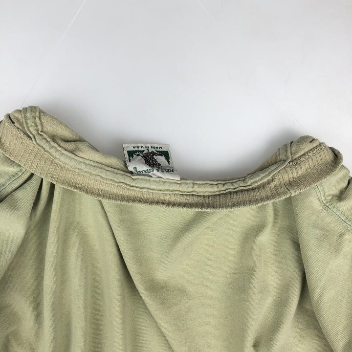 90'S FIELD and STREAM HEAVYWEIGHT Fish Print Animal T-Shirt, Made in USA, Men's Size L (Equivalent), Vintage cotton Khaki type Vintage Second Hand