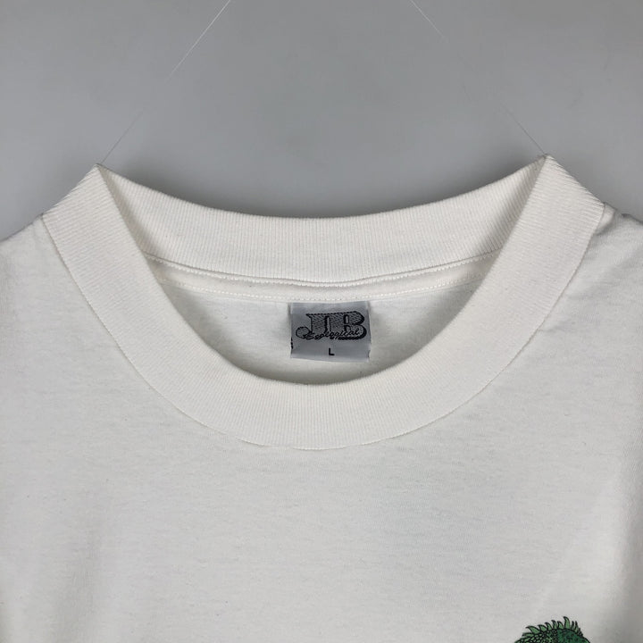 90'S J and B Ecological Animal T-shirt, Men's Size L (approx.), Vintage cotton white type Vintage Second Hand
