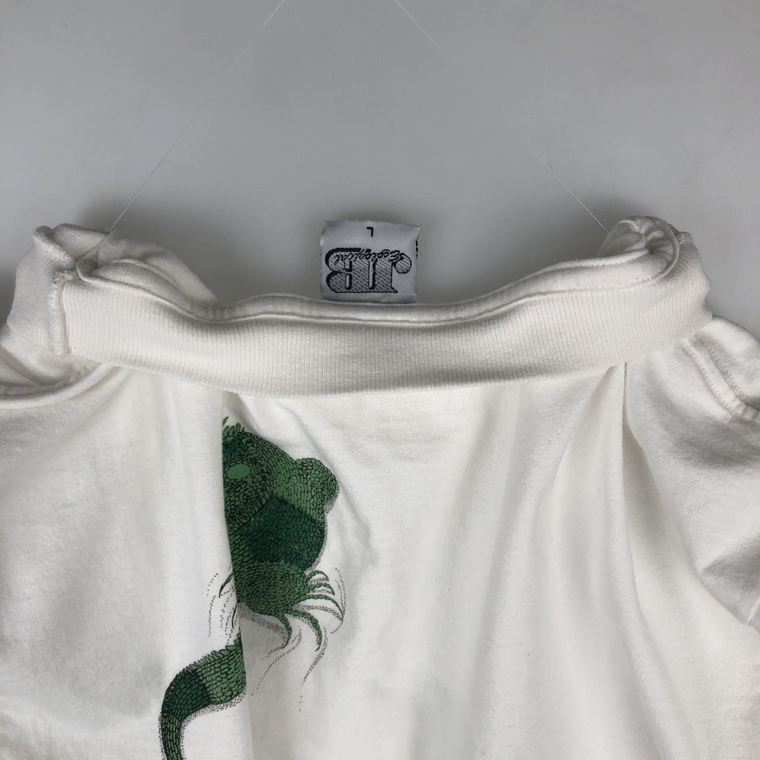 90'S J and B Ecological Animal T-shirt, Men's Size L (approx.), Vintage cotton white type Vintage Second Hand