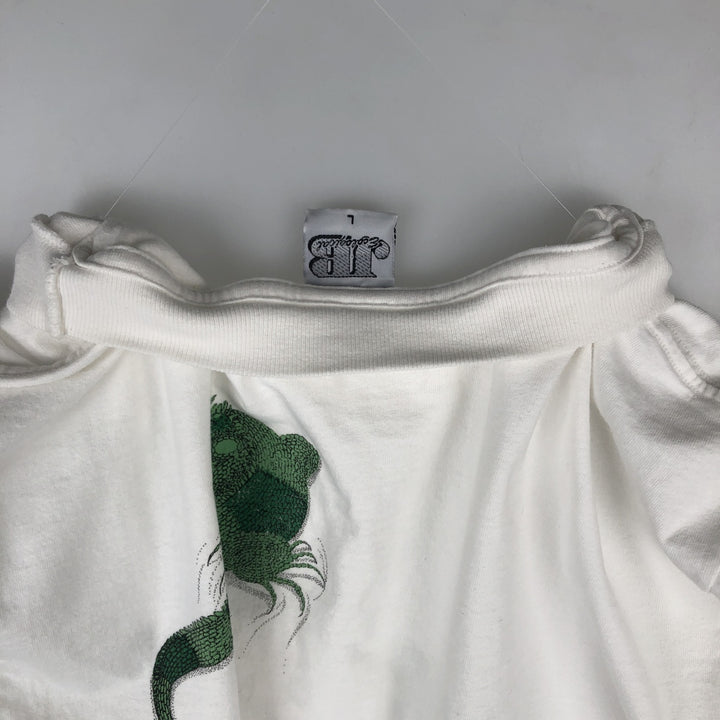90'S J and B Ecological Animal T-shirt, Men's Size L (approx.), Vintage cotton white type Vintage Second Hand