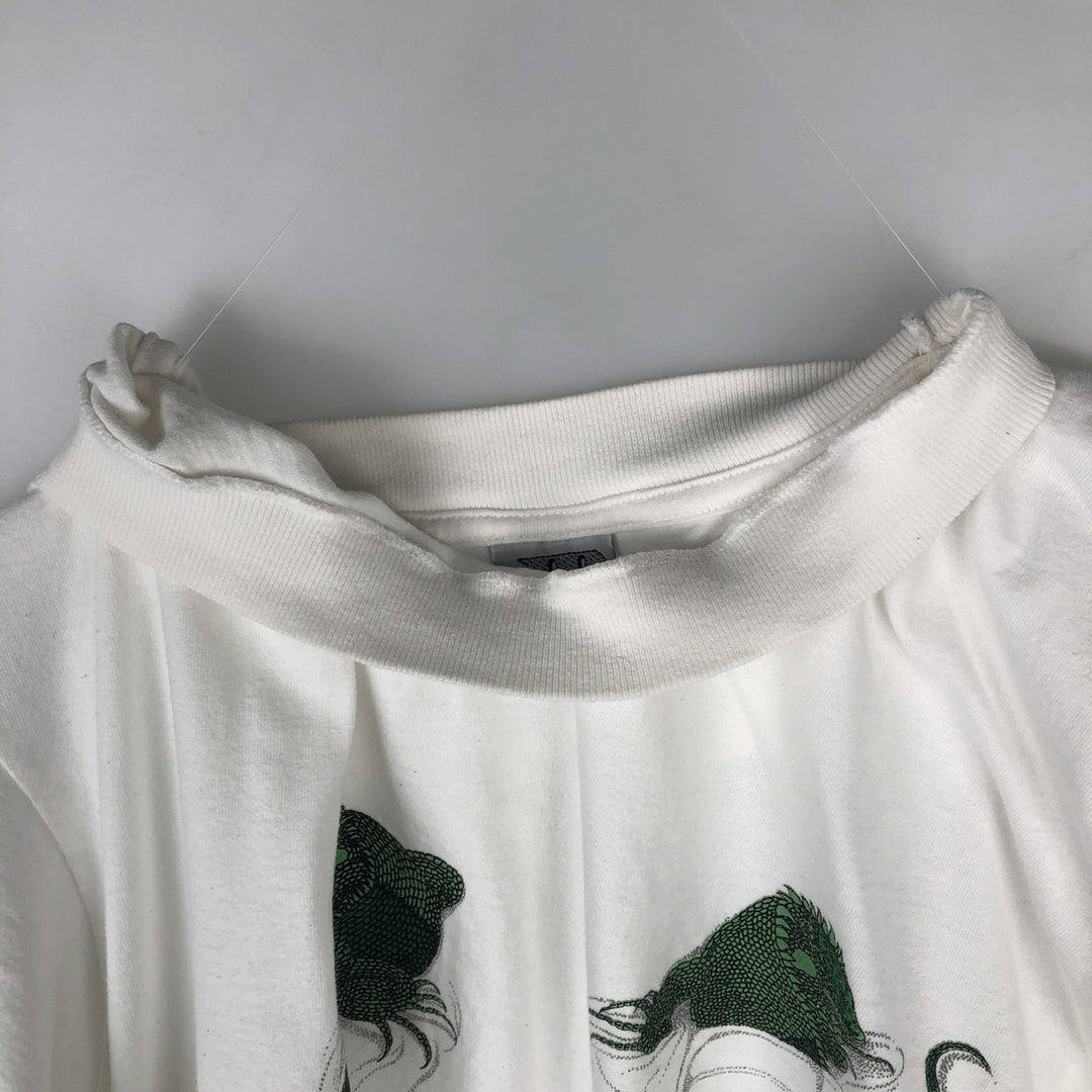 90'S J and B Ecological Animal T-shirt, Men's Size L (approx.), Vintage cotton white type Vintage Second Hand