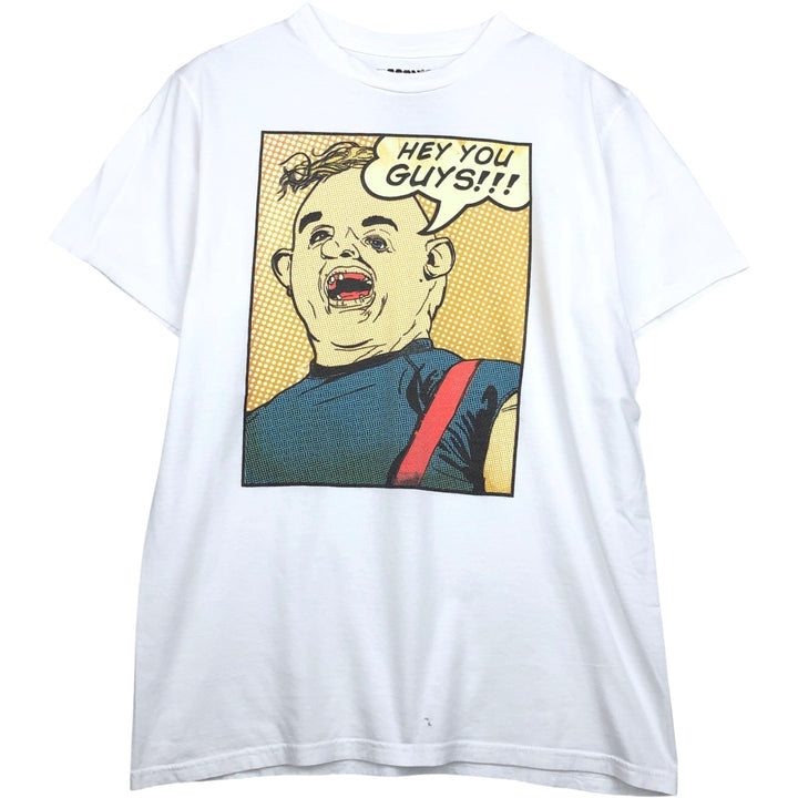 THE GOONIES Movie T-shirt (Men's size M) cotton white type Vintage Second Hand