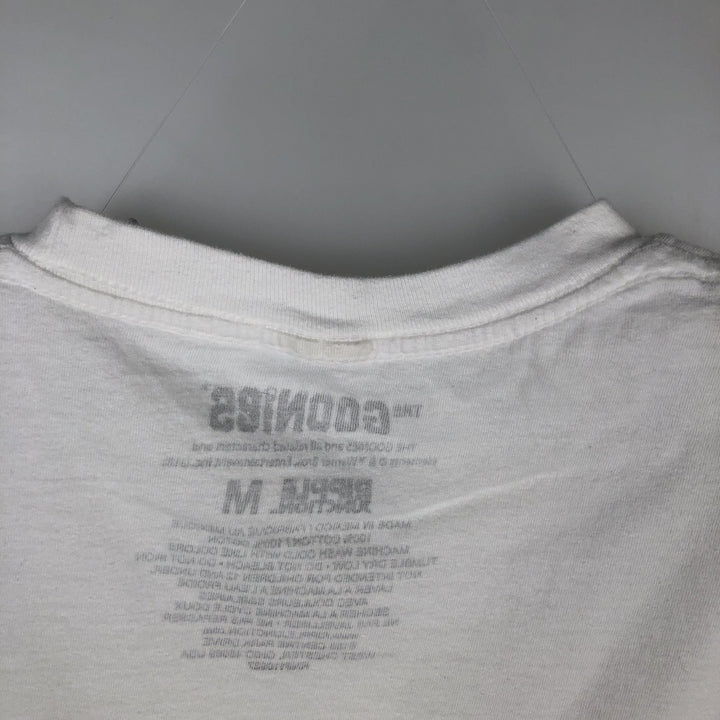 THE GOONIES Movie T-shirt (Men's size M) cotton white type Vintage Second Hand