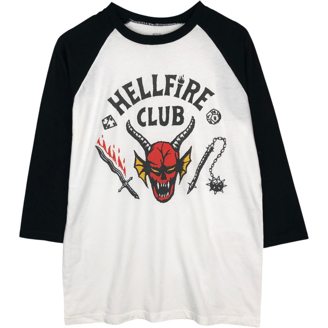 STRANGER THINGS Stranger Things Movie T-shirt Men's M size cotton white type Vintage Second Hand
