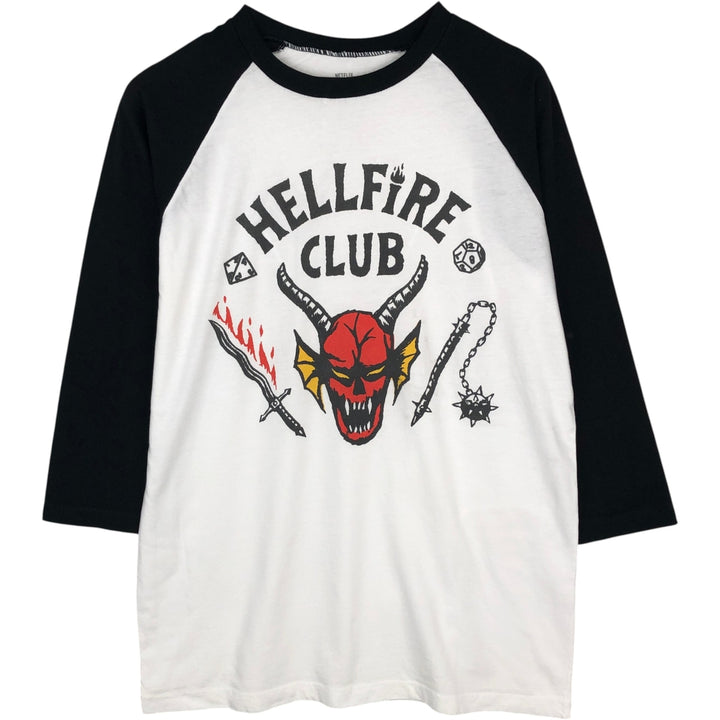 STRANGER THINGS Stranger Things Movie T-shirt Men's M size cotton white type Vintage Second Hand