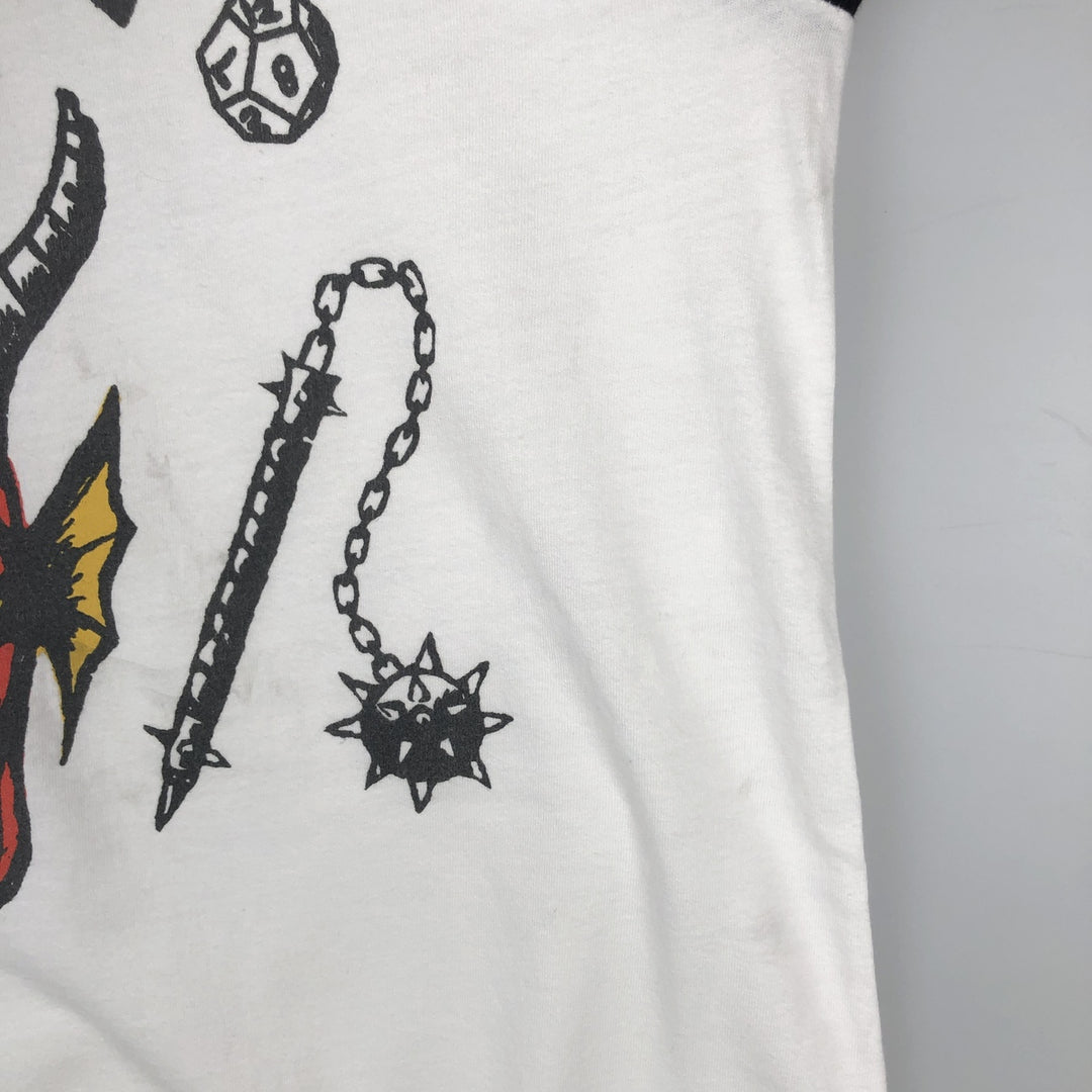 STRANGER THINGS Stranger Things Movie T-shirt Men's M size cotton white type Vintage Second Hand
