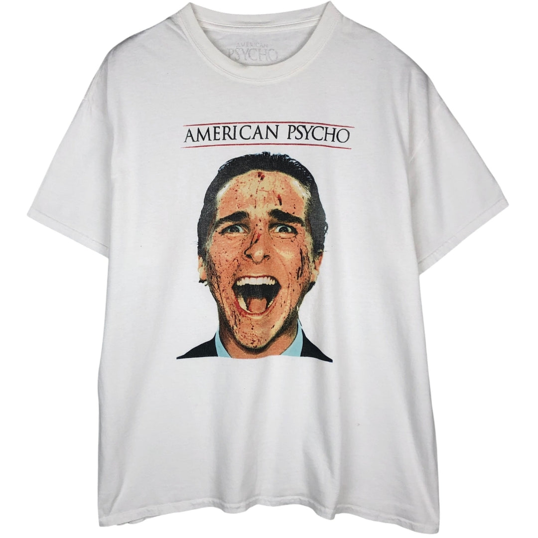American Psycho movie t-shirt (men's size XL) cotton white type Vintage Second Hand