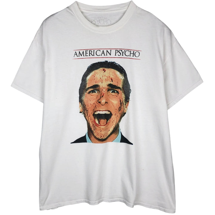 American Psycho movie t-shirt (men's size XL) cotton white type Vintage Second Hand
