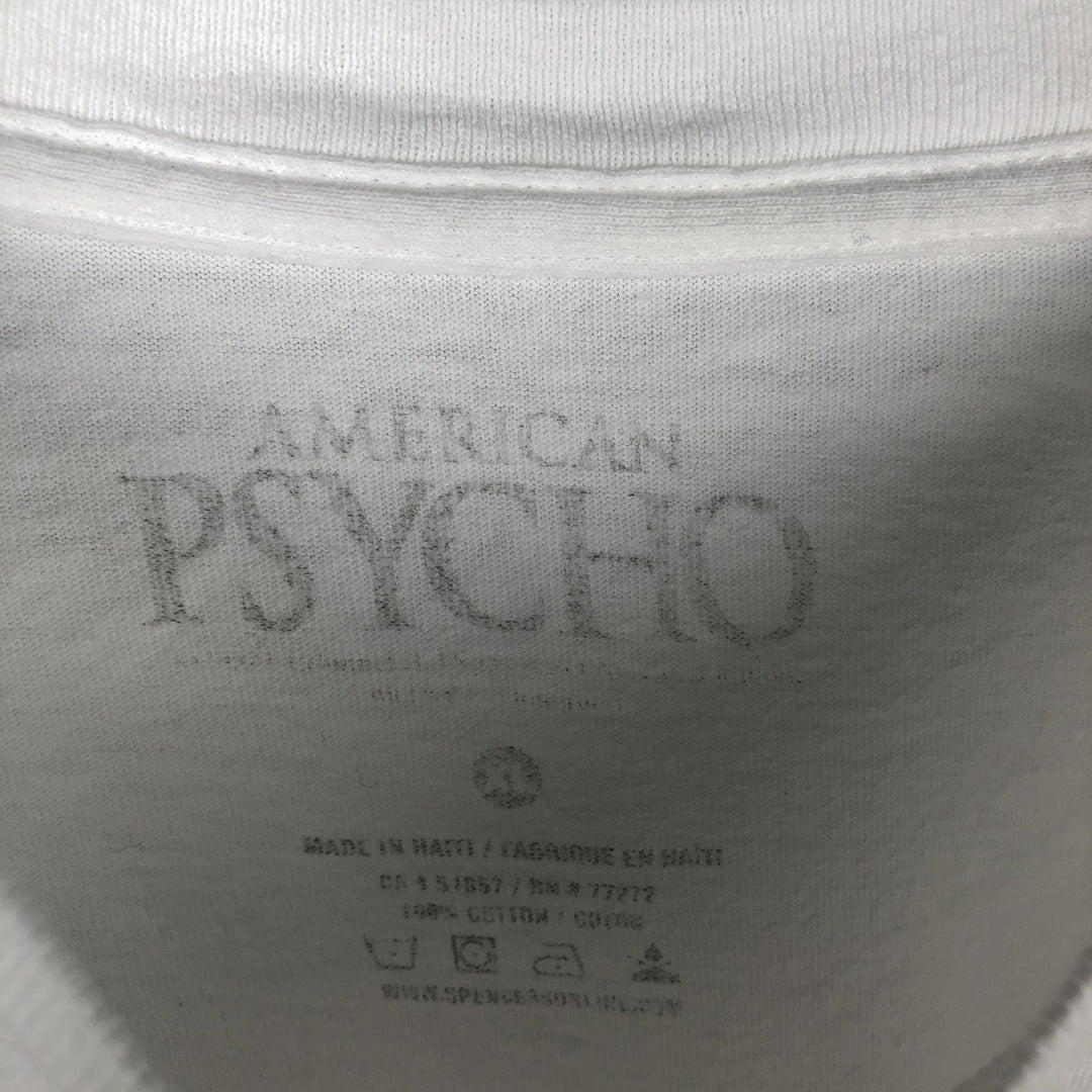American Psycho movie t-shirt (men's size XL) cotton white type Vintage Second Hand