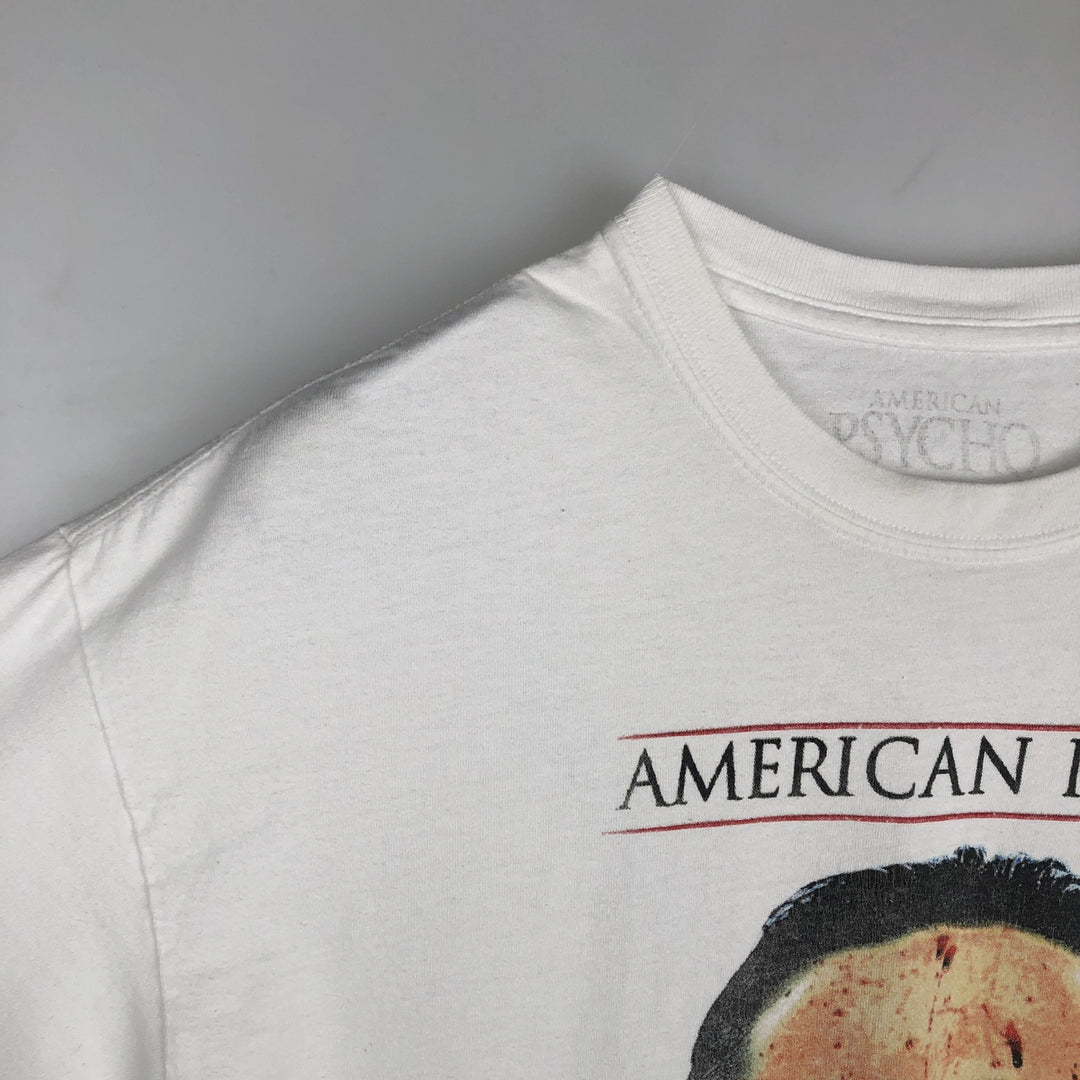 American Psycho movie t-shirt (men's size XL) cotton white type Vintage Second Hand