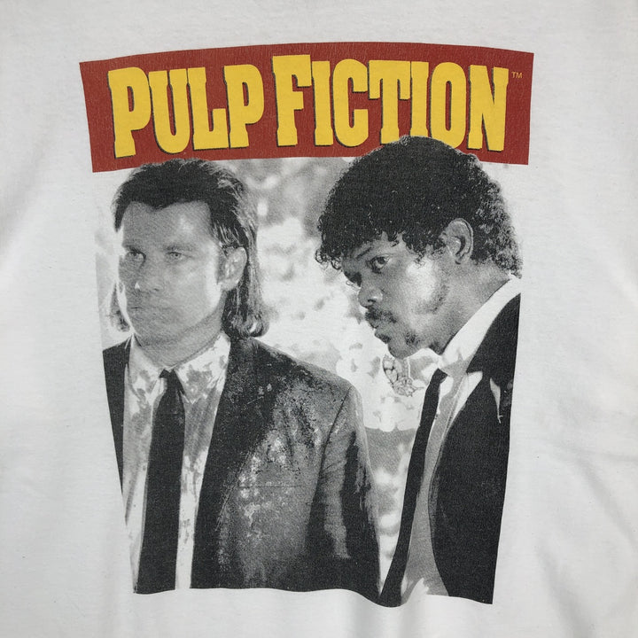 PULP FICTION Pulp Fiction Movie T-shirt Men's XL size cotton white type Vintage Second Hand