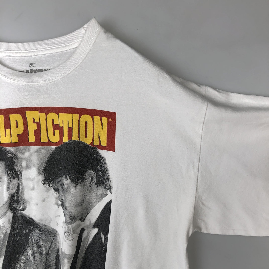 PULP FICTION Pulp Fiction Movie T-shirt Men's XL size cotton white type Vintage Second Hand