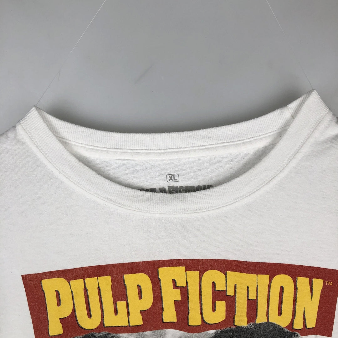 PULP FICTION Pulp Fiction Movie T-shirt Men's XL size cotton white type Vintage Second Hand
