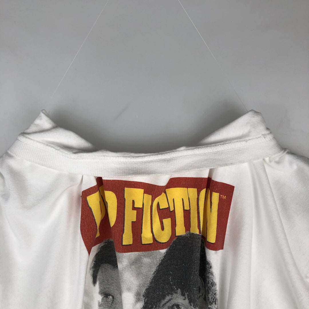 PULP FICTION Pulp Fiction Movie T-shirt Men's XL size cotton white type Vintage Second Hand