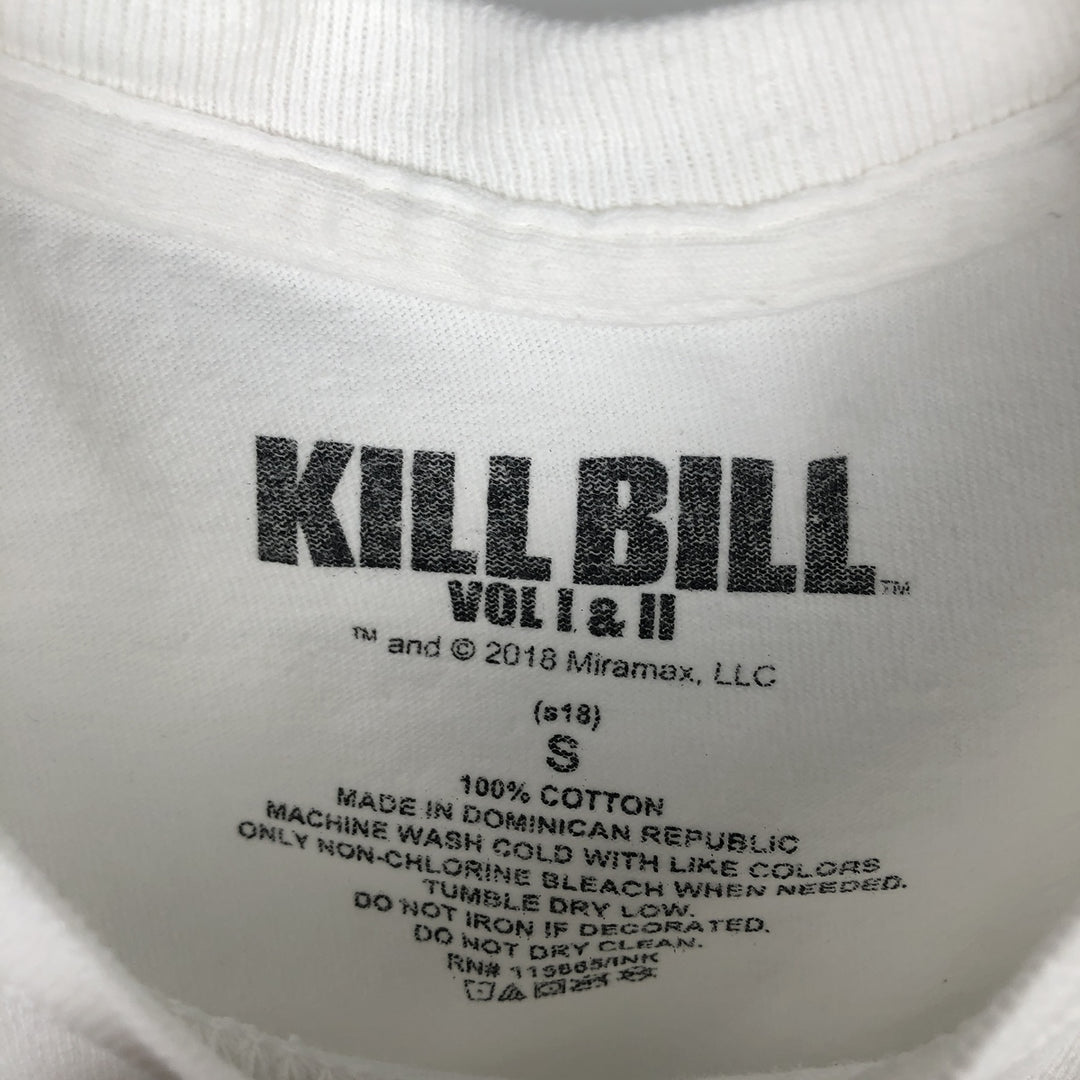 KILL BILL Movie Print T-Shirt (Men's Size S) cotton white type Vintage Second Hand